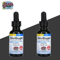 허브 Herbs Etc ChlorOxygen 클로로필 엽록소 알코올 프리 30ml 2개