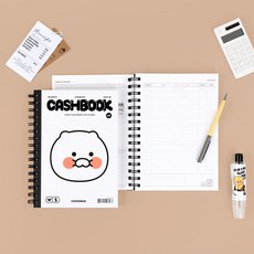 카카오프렌즈 모노톤 쓰기 쉬운 만년형 가계부, 1개, 춘식이