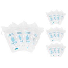 블루 휴대용 소변기 소변봉투 캠팽 이동식 비상용, 16개, 화이트