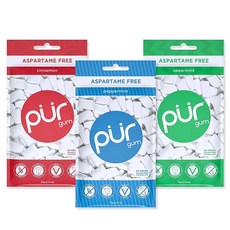 PUR GUM 綜合包 肉桂 + 薄荷 + 綠薄荷, 1個, 231g