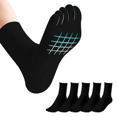 리츠제이 스포츠 남성 발가락 쿠션 중목 양말 5개 세트