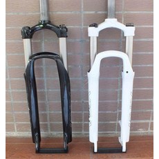 충격흡수 쇼바 MTB 교체용 부품 서스펜션 튜브 에어샥, 1개, 26인치 블랙 숄더 디스크 V 기계식