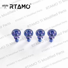 RTAMO 티타늄 합금 CVT 볼트 XMAX NMAX AEROX155 용 고무 슬리브 포함, 3)보라색 4PCS