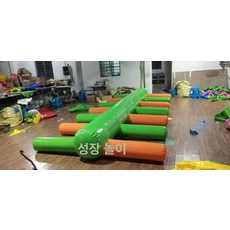 징검다리 장애물 체육대회 삼각 사다리 운동회 단체 교구 풍선 에어 바운스, 1개, 멀티컬러 두꺼운 1단계 거미