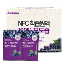 참앤들황토농원 NFC 착즙원액 포도즙, 5L, 1박스