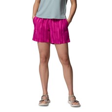 Columbia 여성용 Sandy River 프린트 반바지 III 푸시아/쉬머