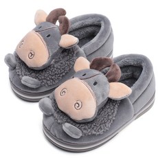 달콩슈 아동용 털 실내화 슬리퍼 음메 소 방한 신발 DSF-CW19