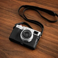 FUJIFILM X100VI 삼각대 호환용 SmallRig 가죽 하프 케이스 키트 간편한 액세스 휴대용 어깨 끈 정밀 보호, 01 Black Half Case, 01 빠른