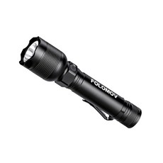 電筒王 FOLOMOV HOLD-1 1000流明戰術手電筒 USB-C充電 18650, 1個, 台灣總代理_原廠保固2年, 黑色