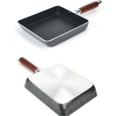 알루미늄후라이팬 계란말이 후라이팬 사각팬 에그팬 22.3x21cm 9호, 본상품