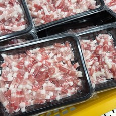 스페인 아비뇨 흑돼지 삼겹살 찌개용 냉동, 3개, 300g