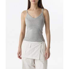 무신사 스탠다드 MUSINSA STANDARD WOMAN 우먼즈 브이 넥 슬리브리스 탑 [미디엄 그레이] MWETE6Z05-MR 440824