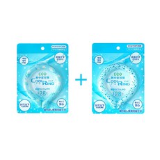 1+1 여름 쿨링 홀터 아이스 링 아웃도어 스포츠 PCM 쿨링 넥쿨러, 국화+땡땡이, 1개