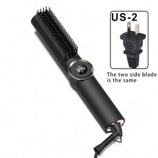 廠家下殺 新款直髮梳直髮刷直發器捲髮, 美規扁插, 美規扁插
