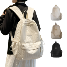 라이프윙 기저귀 가방 가벼운 경량 백팩 여대생 데일리 여행용, 화이트