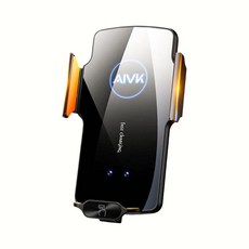 AIVK U8 汽車手機架 磁吸無線充電 120W 車載充電器, 黑色【送磁吸頭*2+快充線*1】, 無線充電-車用支架