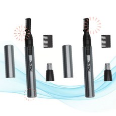 Wahl 왈 트리머날 마이크로 그룸스맨 배터리 퍼스널 트리머 위생 관리용 2개 YJ