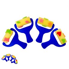 [팔마누] 유아찍기놀이 롤러그림놀이 미술롤러 대형 알콩달콩 미술놀이 롤러 세트