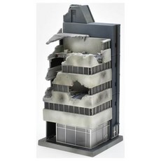 TOMYTEC 1/144比例組裝模型 廢棄大樓場景模型，精緻建築模型，打造獨特城市廢墟場景, 1個