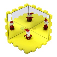 과학수업 조립식 반사거울 만들기 중형 집콕놀이 과학놀이 실험세트 과학교구 관찰, 1개