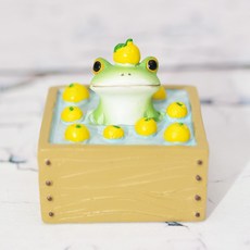 copeau 青蛙 泡湯 溫泉浴 療癒擺飾 4cm 日本正版, 1個