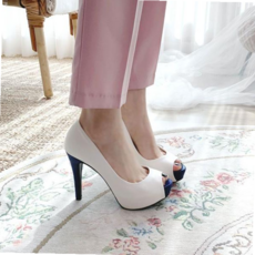 여성하이힐 오픈토 하이힐 여름구두 하객구두 가보시굽 RNWA4B774