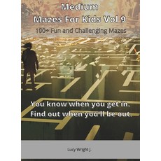 Medium Mazes For Kids Vol 9: 100+ Fun and Challenging Mazes Hardcover, Sweet Draw America, English, 9781801410809
