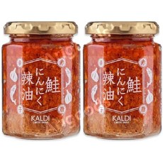 칼디 KALDI 마늘 라유 연어 홍고추 120g 2개