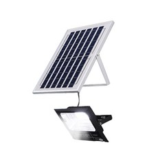 太陽能戶外感應燈 分體式 分離式太陽能燈 壁燈 遙控/定時/調整亮度 戶外探照燈 LED【醉便宜】, LED14-400W(白光)超商限1台, 1件, 黑色