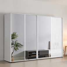 국내제작 직접배송 키높은 2000mm 폭넓은 3240mm 깊이 630mm 은경3 LPM유광1 슬라이딩옷장 이불장 양복장 장롱, LPM유광화이트(은경3 유광1)