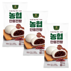 농협 추억의 안흥 찐빵, 3개, 500g