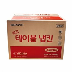 이디나 테이블 냅킨 4320매 티슈 홀더 식탁 정리 수납 케이스 클리 너 제방 깔개 보관, 본상품