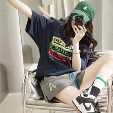 運動套裝 短袖短褲 速乾麵料 夏季休閒運動服