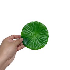 模擬荷葉芭蕉葉水果擺盤墊片 PVC水洗不褪色, PVC荷葉13CM買一贈二, 1個