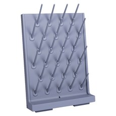 초자걸이 실험실 유리병 건조대 비커 홀더 탁상 초자대 실험실 병원 도구 건조랙, 07.블랙 27봉 나사고정