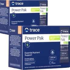 Trace Minerals 비타민C 파우더 레몬라임맛 미국 직배송 30개입 2개