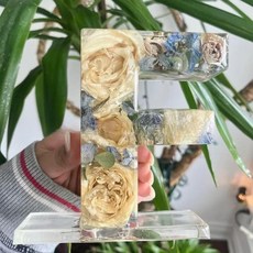 알파벳 이니셜 장식품 장식 홈데코 아크릴 레진 영어, F