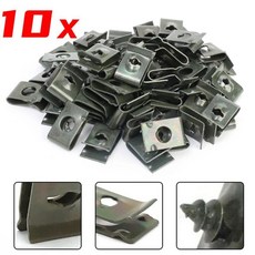 자동차 나사 고정장치 오토바이 트럭 방청 보호 클립 범퍼 펜더 트림 패널 고정 클램프, 1. 10x, 1개