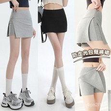 好物精選 開叉外穿顯高短款夏季新款防走光顯瘦兩件式半身裙瑜伽運動短裙