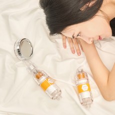클린펌 고농축정화필터 비타민 여행용 샤워기 필터 유럽 석회수 중국 대만 홍콩 괌 치앙마이 나트랑 푸꾸옥 스페인 태국 방콕 호주 베트남 다낭 발리 해외여행 세부 허니샤워 샤워필터, 허니샤워세트, 1개
