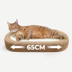 펫쭈 고양이 스크래쳐 특대형 사이잘 소파 반영구 2세대, 브라운, 1개 브라운, 1개