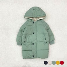 키즈 주니어 겨울 남아 여아 유아 후드 롱패딩 점퍼