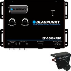 BLAUPUNKT 블라우펑크트 EP-1600XPRO 디지털 베이스 향상 프로세서 - 사운드 복원 최대화기 및 재생기 차량용 오디오 부스터 블랙, BLAUPUNKT EP-1600XPRO 디지털 베이스