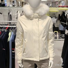 엘르골프 (6I81981 104) 2022 여성 겨울 안사시 FUR 후드 특종 점퍼 2801440