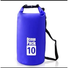 Ocean Pack 戶外防水桶包 500D PVC夾網布 沙灘漂流游泳包, 蓝色,3L, 蓝色