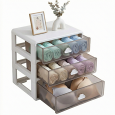 애져요 속옷 양말 욕실 다용도 정리함 서랍, 1개, 화이트