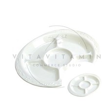 멜라민 5구 안주접시 화이트 335x293mm 나눔 포차 호프