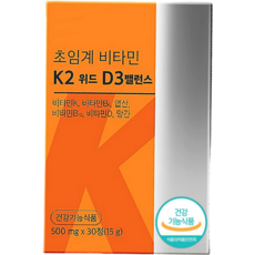 초임계 비타민 K2 with D3 프리미엄 식약처인증, 1개, 30정