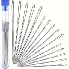 눈의 바늘 15개 이불을 대형 수제 있는 꿰맬 들이 가는 가정용 구멍, 15pcs