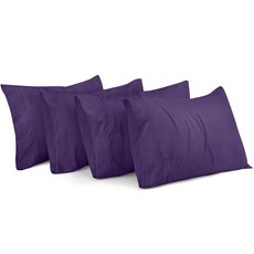 Utopia Bedding 베개 커버 킹 표준 사이즈 2팩 - 부드러운 브러시드 극세사 봉투 클로저 병원 호텔 객실에 적합 Oeko-Tex 인증 50.8x91.4cm(20x36, 계란 식물